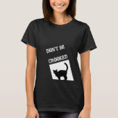 Zwart kat citeert zwart T-shirt voor vrouwen (Voorkant)