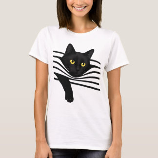 Zwart kat eigenaar cadeau, Mooie Halloween kat T-shirt