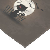 Zwart Kat Fool Zilveren Maan En Vleermuizen Medium Tafelloper (Hoek)