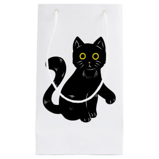 Zwart kat Halloween kinder T-shirt Klein Cadeauzakje