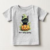 Zwart Kat Halloween Pompoen Schattig Spooky (Voorkant)