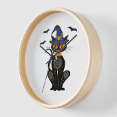 Zwart Kat Heks Halloween Tshirt (Hoek)