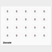 Zwart Kat Het is goed dat ik alles goed vind. Hart Sticker (Vel)