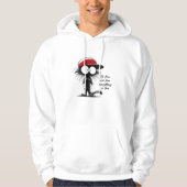 Zwart Kat Het is goed dat ik alles goed vind. Hoodie (Voorkant)