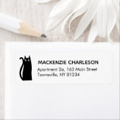 Zwart Kat Kat Kat Kat-label Etiket (Insitu)