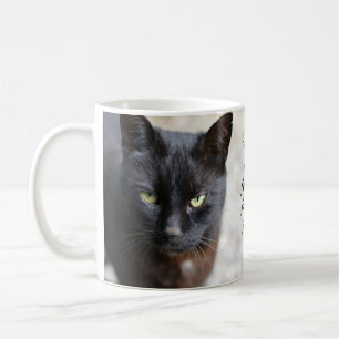 Zwart Kat Lover Afbeelding met Motivatie Citaat Ko Koffiemok