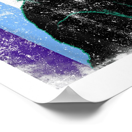 Zwart Kat Man LGBT LGBTQ Gay MLM Pride Grappige Ka Poster (Hoek)