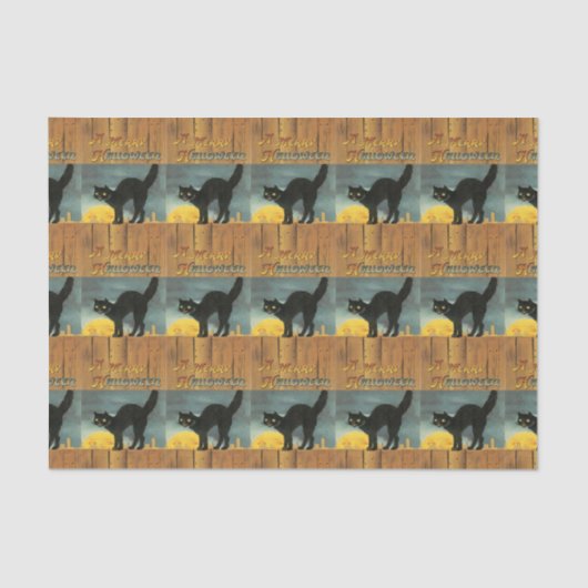  zwart kat op een gesmolten papier (Voorkant)