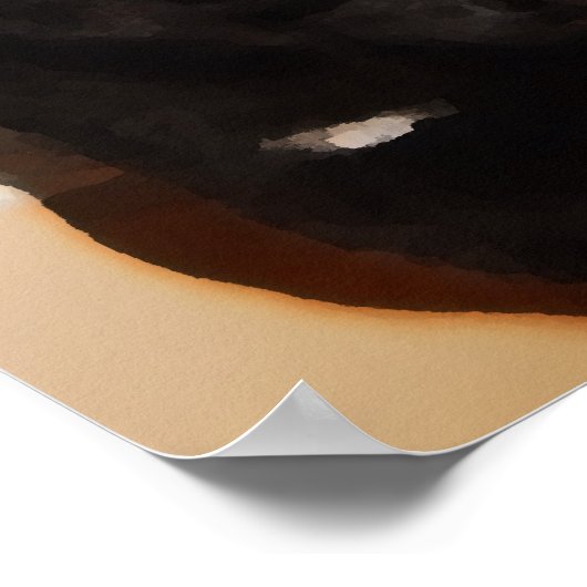 Zwart Kat Poster (Hoek)