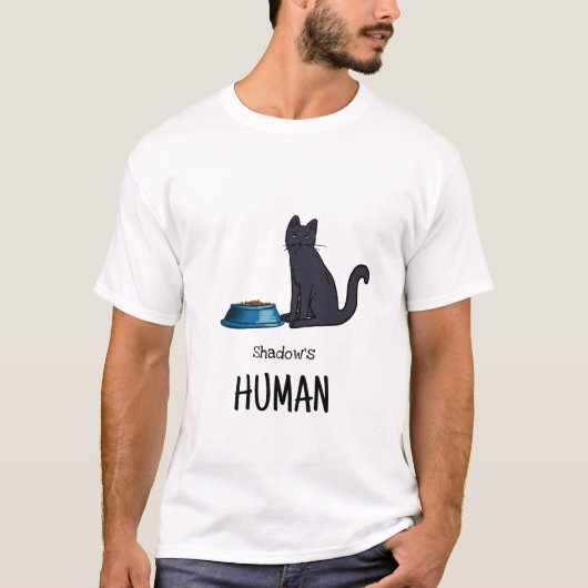 Zwart Kat Shirt (Voorkant)