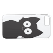 Zwart kat Silhouette op witte achtergrond Case-Mate iPhone Case (Achterkant (Horizontaal))