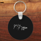 Zwart Kat Skelet Hand Boop Halloween Pet Vrouwen G Sleutelhanger (Voorkant)