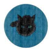Zwart Kat Snijplank (Voorkant)