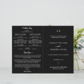 Zwart-katholieke bruiloft met volledig massaprogra (Staand voorkant)