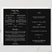 Zwart-katholieke bruiloft met volledig massaprogra (Voorkant / Achterkant)