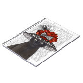 Zwart katje met Pet van Fabulous Notitieboek (Linkerzijde)