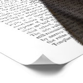 Zwart katje met Pet van Fabulous Poster (Hoek)