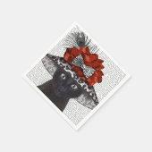 Zwart katje met Pet van Fabulous Servet (Hoek)