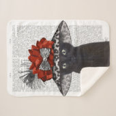 Zwart katje met Pet van Fabulous Sherpa Deken (Voorkant (horizontaal))