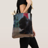 Zwart Katje Van Dichtbij Tote Bag (Dichtbij)