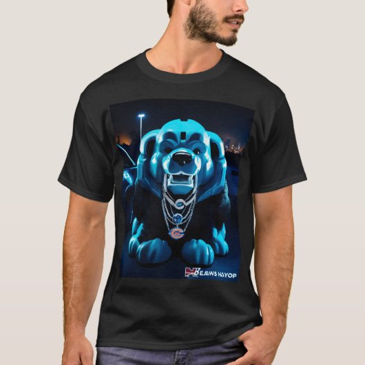 zwart katoenen overhemd t-shirt (Voorkant)