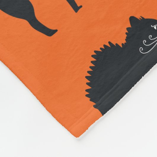 Zwart Katten Halloween Dekens (Hoek)