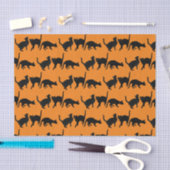Zwart Katten Tissue Papier (Craft)