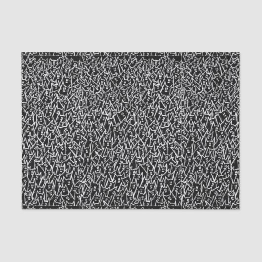 Zwart Katten Tissue Papier (Voorkant)