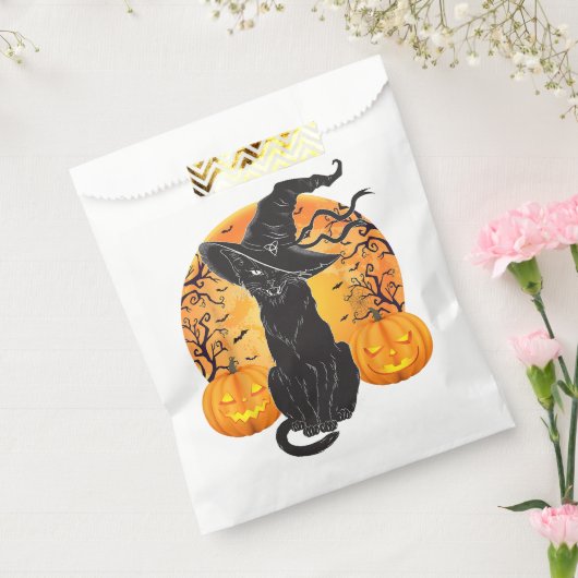 Zwart Kattenkostuum Scary Halloween Witch Pet _Moo Bedankzakje (Gezegeld)