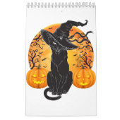 Zwart Kattenkostuum Scary Halloween Witch Pet _Moo Kalender (Hoes)