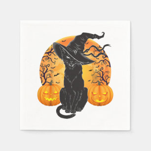 Zwart Kattenkostuum Scary Halloween Witch Pet _Moo Servet