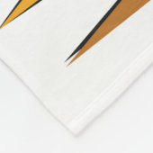 Zwart kattenontwerp uit de middeleeuwen fleece deken (Hoek)