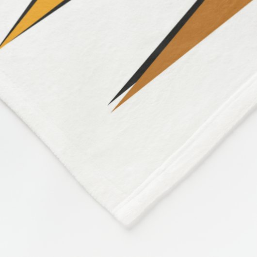 Zwart kattenontwerp uit de middeleeuwen fleece deken (Hoek)