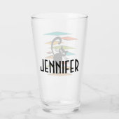 Zwart kattenontwerp uit de middeleeuwen glas (Achterkant)