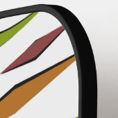 Zwart kattenontwerp uit de middeleeuwen pickleball paddle (Links Detail)