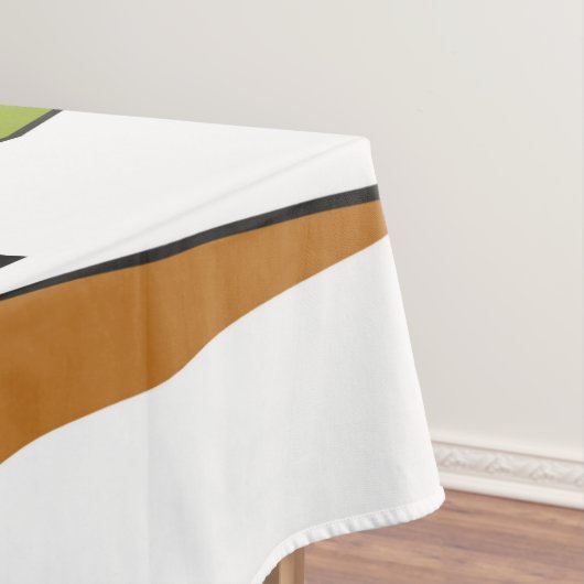 Zwart kattenontwerp uit de middeleeuwen tafelkleed (Voorbeeld)