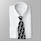 Zwart Kattenpak Shirt Accessoire Stropdas Grijs (Gebonden)