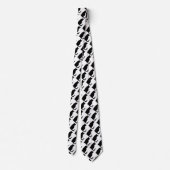 Zwart Kattenpak Shirt Accessoire Stropdas Wit (Achterkant)