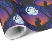 Zwart kattenpapier voor het oppakken van papierkat cadeaupapier (Rol Hoek)