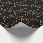 Zwart kattenpapier voor het oppakken van papierkat cadeaupapier (Hoek)