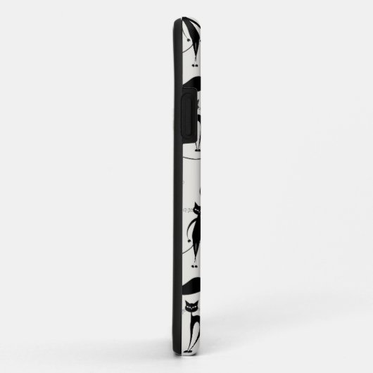 zwart kattenpatroon Case-Mate iPhone case (Achterkant/rechts)