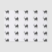 Zwart kattentissuepapier tissuepapier (Voorkant)