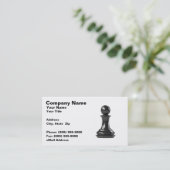 Zwart kauwstuk op witte achtergrond visitekaartje (Staand voorkant)