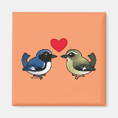 Zwart-keel blauwe liefde magneet (Voorkant)