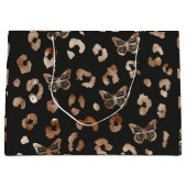 Zwart keiharde vlinder groot cadeauzakje (Voorkant)