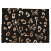 Zwart keiharde vlinder groot cadeauzakje (Achterkant)