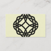 Zwart Keltische Eternity Knot Trouwplaats Kaarten Plaatskaartje (Achterkant)