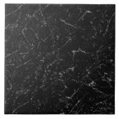 Zwart keramisch tegels tegeltje (Voorkant)