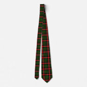 Zwart Kerst Flanel Plaid Schotse Ruit Ontwerp Stropdas (Achterkant)