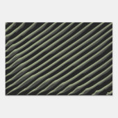 Zwart Kerst Wrapping Papier Unieke Waterverf Inpakpapier Vel (Voorkant 3)